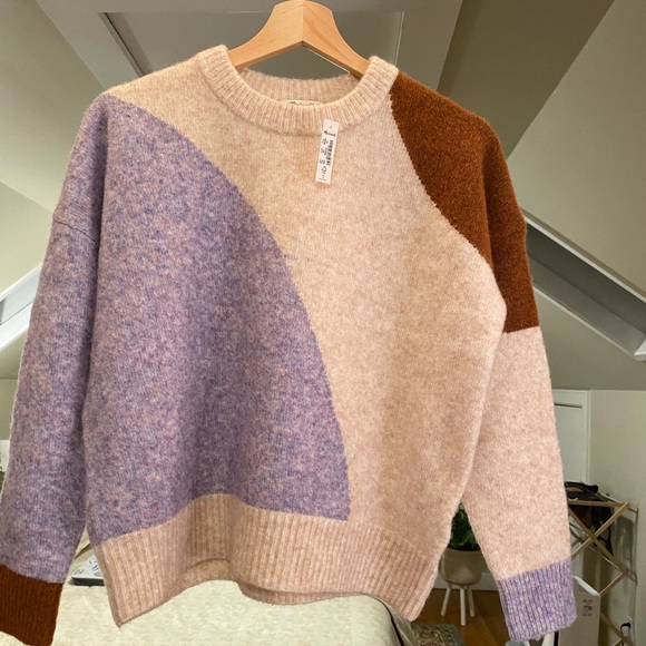 Madewell | Sweaters | Nwt Madewell Cedarbrook Colorblock Sweater | Poshmark